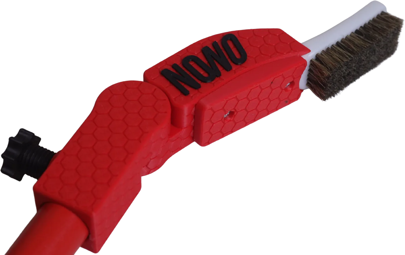 Red NONO Moving Stick brush head with natural bristles